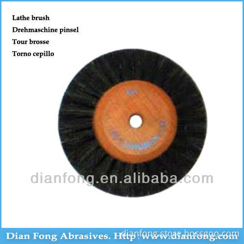 6A 64mm Chungking Bristle Converging Wood Heart Rough Lathe Polish Brush Dental Products